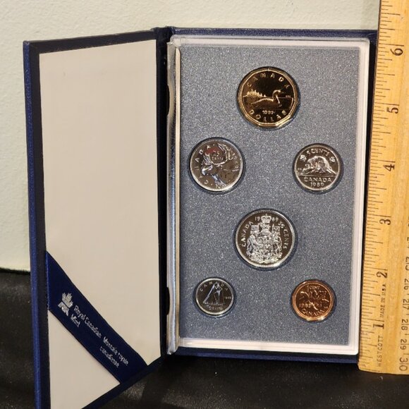 1989 Royal Canadian Mint Specimen 6 Piece Coin Set - Picture 8 of 12